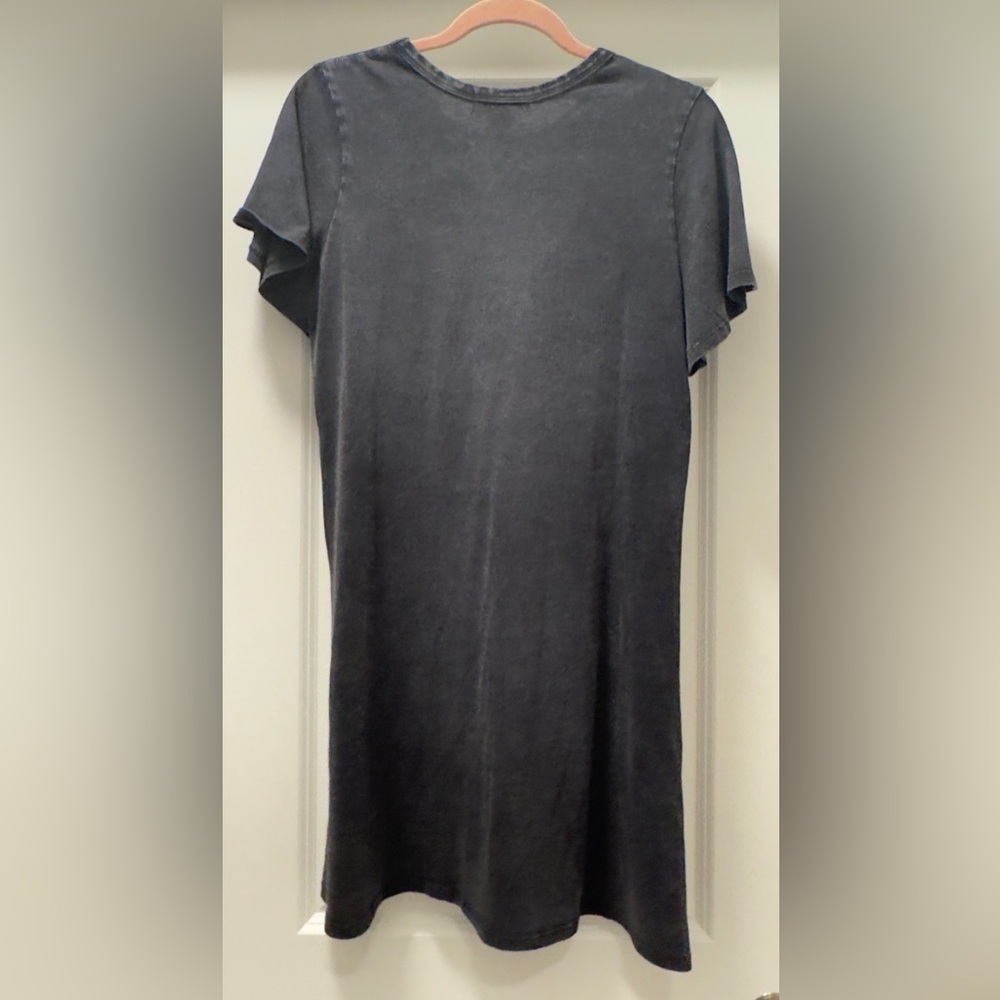 NWT Rock&Roll Denim Graphic T-Shirt Dress|Size:L|Black|Crew neck - Picture 2 of 4